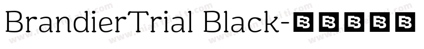 BrandierTrial Black字体转换